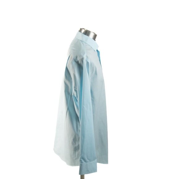 Ralph Lauren Polo Button Up Shirt 17 34/35‎  Blue Slim Long Sleeve BLACK LABEL - Picture 3 of 7